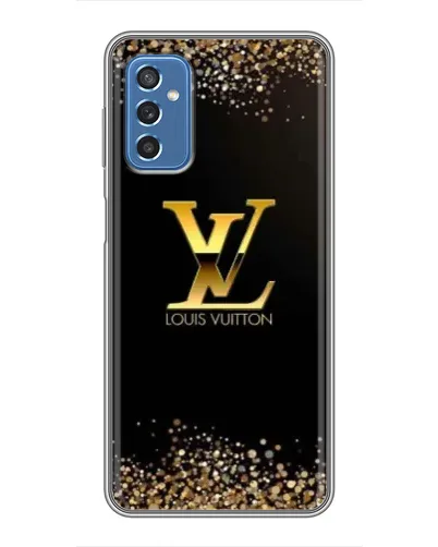 Чехол для Samsung Galaxy M52 с картинкой «LV — золотые искры»