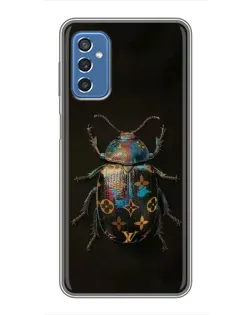 Чехол для Samsung Galaxy M52 с картинкой «LV — мраморный принт»