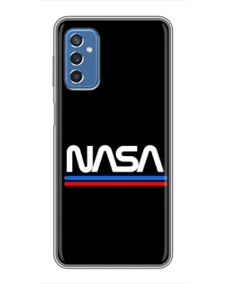Чохол для Samsung Galaxy M52 з картинкою «NASA — класика Red Blue» Чохол для Samsung Galaxy M52 з картинкою «NASA — класика Red Blue»
