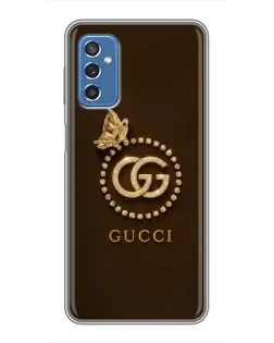 Чохол для Samsung Galaxy M52 з картинкою «Gucci — золотий метелик»