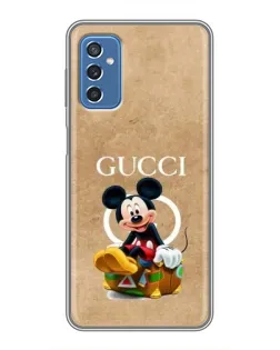 Чохол для Samsung Galaxy M52 з картинкою «Міккі Маус Gucci — крафт»