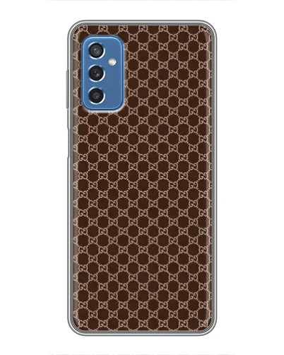 Чехол для Samsung Galaxy M52 с картинкой «Gucci — шоколадная сетка» Чехол для Samsung Galaxy M52 с картинкой «Gucci — шоколадная сетка»