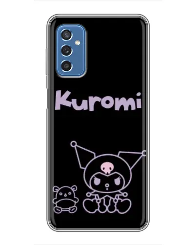 Чехол для Samsung Galaxy M52 с картинкой «Kuromi — черный минимализм»