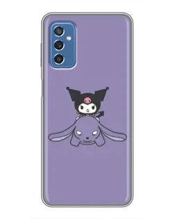 Чехол для Samsung Galaxy M52 с картинкой «Kuromi на лиловом фоне»