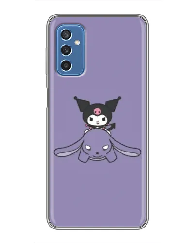 Чехол для Samsung Galaxy M52 с картинкой «Kuromi на лиловом фоне»
