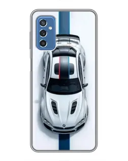 Чехол для Samsung Galaxy M52 с картинкой «Вид сверху — BMW M»