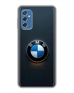 Чехол для Samsung Galaxy M52 с картинкой «Логотип BMW — минимализм»