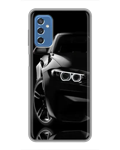 Чехол для Samsung Galaxy M52 с картинкой «Черная BMW — профиль» Чехол для Samsung Galaxy M52 с картинкой «Черная BMW — профиль»