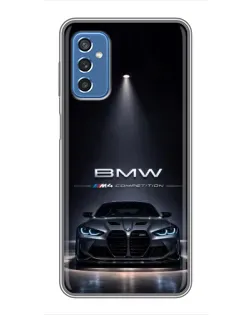 Чехол для Samsung Galaxy M52 с картинкой «BMW сквозь ночной город» Чехол для Samsung Galaxy M52 с картинкой «BMW сквозь ночной город»