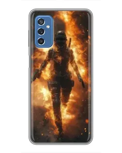 Чехол для Samsung Galaxy M52 с картинкой «BMW — скорость в дожде» Чехол для Samsung Galaxy M52 с картинкой «BMW — скорость в дожде»