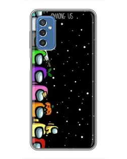 Чохол для Samsung Galaxy M52 з картинкою «Команда Among Us» Чохол для Samsung Galaxy M52 з картинкою «Команда Among Us»