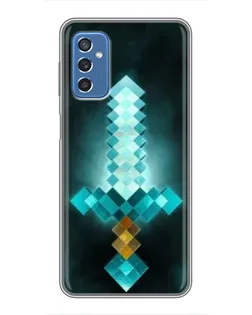 Чехол для Samsung Galaxy M52 с картинкой «Алмазный меч неон»