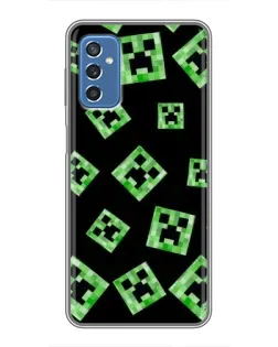 Чехол для Samsung Galaxy M52 с картинкой «Паттерн с криперами»