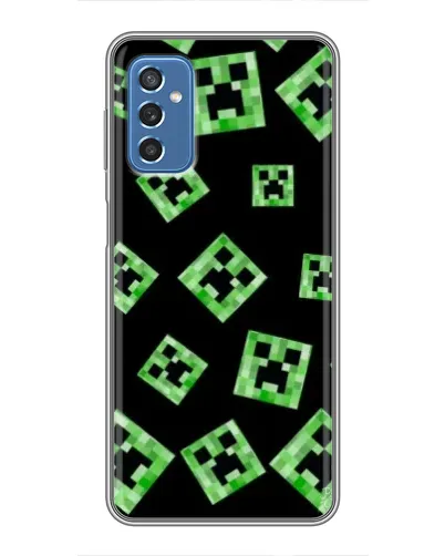 Чехол для Samsung Galaxy M52 с картинкой «Паттерн с криперами»