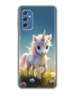 Чехол для Samsung Galaxy M52 с картинкой «Единорог на поляне» Чехол для Samsung Galaxy M52 с картинкой «Единорог на поляне»