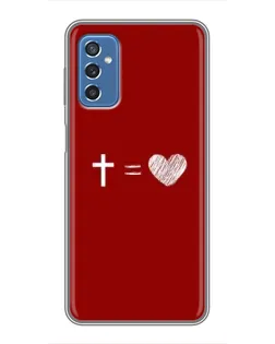 Чехол для Samsung Galaxy M52 с картинкой «Уравнение любви»