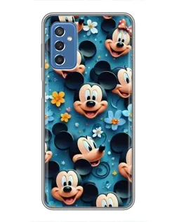 Чехол для Samsung Galaxy M52 с картинкой «Паттерн Микки и Минни»
