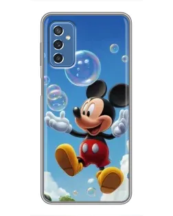 Чехол для Samsung Galaxy M52 с картинкой «Mickey и мыльные пузыри»