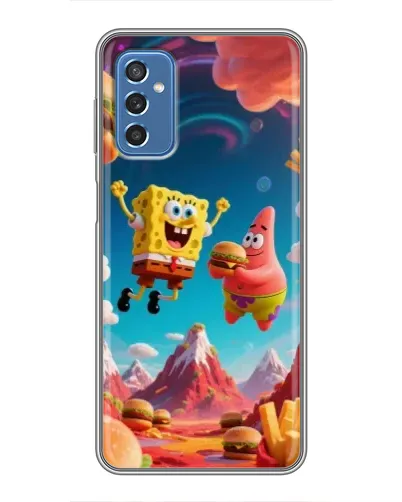 Чехол для Samsung Galaxy M52 с картинкой «Космический фастфуд»