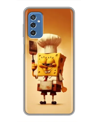 Чехол для Samsung Galaxy M52 с картинкой «Губка Боб повар»