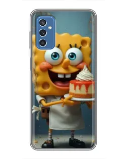 Чехол для Samsung Galaxy M52 с картинкой «Повар Спанч Боб»