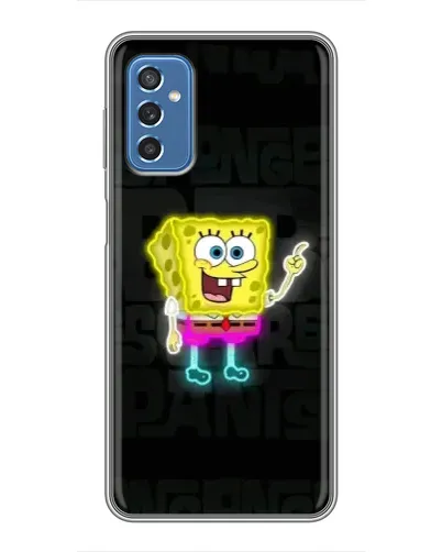 Чехол для Samsung Galaxy M52 с картинкой «Неоновый Губка Боб»