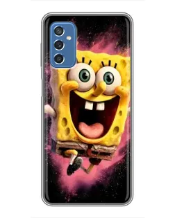 Чехол для Samsung Galaxy M52 с картинкой «Взрывной Спанч Боб»