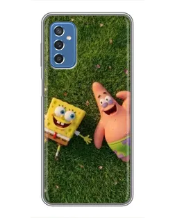 Чехол для Samsung Galaxy M52 с картинкой «Друзья на лужайке»