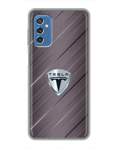 Чехол для Samsung Galaxy M52 с картинкой «Металлическая текстура Tesla» Чехол для Samsung Galaxy M52 с картинкой «Металлическая текстура Tesla»