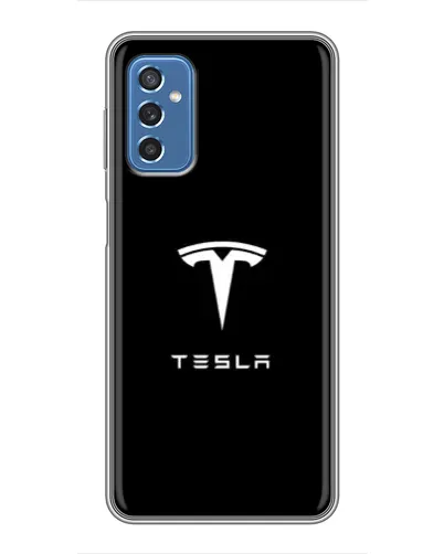 Чехол для Samsung Galaxy M52 с картинкой «Tesla White Logo» Чехол для Samsung Galaxy M52 с картинкой «Tesla White Logo»