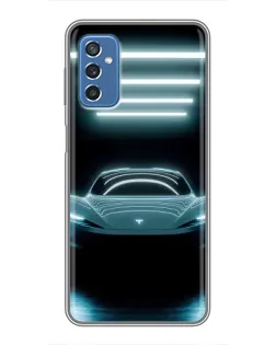 Чохол для Samsung Galaxy M52 з картинкою «Tesla в неоні» Чохол для Samsung Galaxy M52 з картинкою «Tesla в неоні»