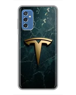 Чохол для Samsung Galaxy M52 з картинкою «Мармурова Tesla Gold» Чохол для Samsung Galaxy M52 з картинкою «Мармурова Tesla Gold»