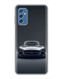 Чехол для Samsung Galaxy M52 с картинкой «Mercedes на черном»