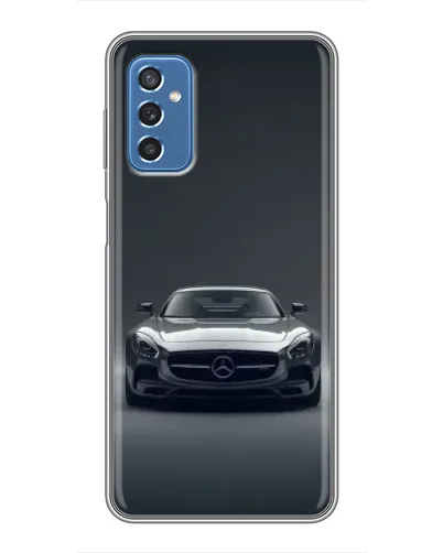 Чехол для Samsung Galaxy M52 с картинкой «Mercedes на черном»
