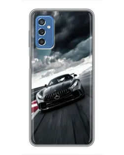 Чехол для Samsung Galaxy M52 с картинкой «Гоночный Mercedes AMG»