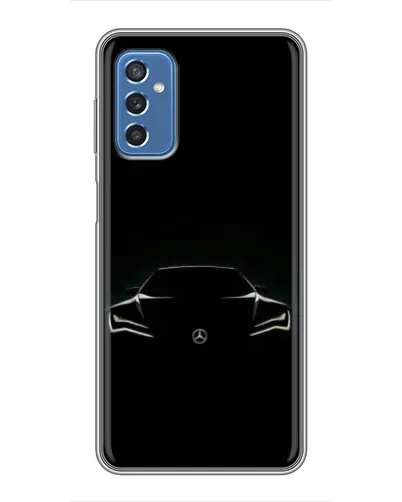 Чехол для Samsung Galaxy M52 с картинкой «Mercedes — силуэт авто» Чехол для Samsung Galaxy M52 с картинкой «Mercedes — силуэт авто»