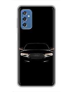 Чохол для Samsung Galaxy M52 з картинкою «Audi — нічний контур»