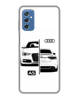 Чохол для Samsung Galaxy M52 з картинкою «Audi — контрастний дизайн»
