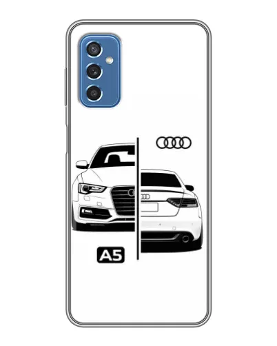 Чехол для Samsung Galaxy M52 с картинкой «Audi — контрастный дизайн» Чехол для Samsung Galaxy M52 с картинкой «Audi — контрастный дизайн»