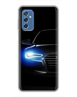 Чохол для Samsung Galaxy M52 з картинкою «Неоновий погляд Audi»