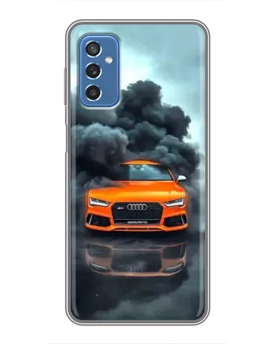 Чехол для Samsung Galaxy M52 с картинкой «Audi в облаках дыма» Чехол для Samsung Galaxy M52 с картинкой «Audi в облаках дыма»