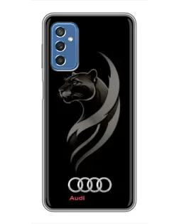 Чохол для Samsung Galaxy M52 з картинкою «Графіка — пантера та Audi»