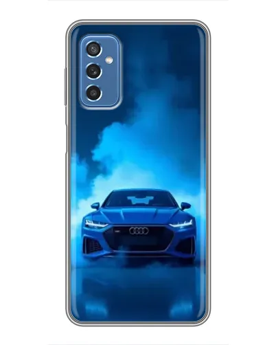 Чехол для Samsung Galaxy M52 с картинкой «Audi — голубая энергия» Чехол для Samsung Galaxy M52 с картинкой «Audi — голубая энергия»