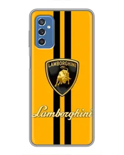 Чехол для Samsung Galaxy M52 с картинкой «Lamborghini Stripe желтый»