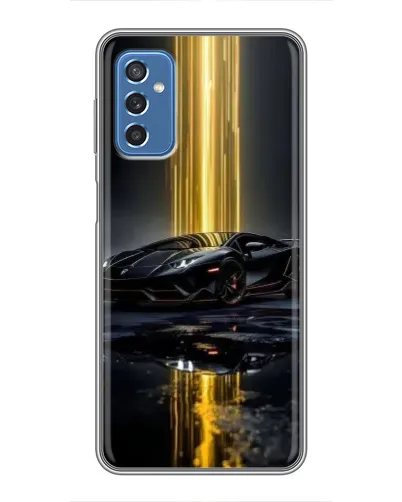 Чехол для Samsung Galaxy M52 с картинкой «Ночной Lamborghini драйв»