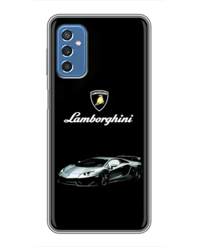 Чехол для Samsung Galaxy M52 с картинкой «Логотип Lamborghini классика»