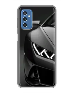 Чехол для Samsung Galaxy M52 с картинкой «Lamborghini фары детализация»
