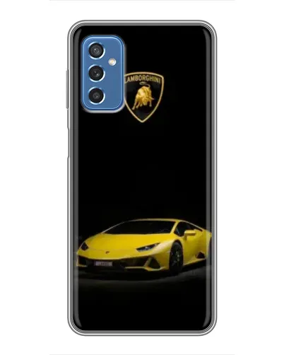 Чехол для Samsung Galaxy M52 с картинкой «Lamborghini желтый акцент»