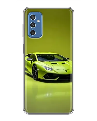 Чехол для Samsung Galaxy M52 с картинкой «Салатовый Lamborghini Huracan»