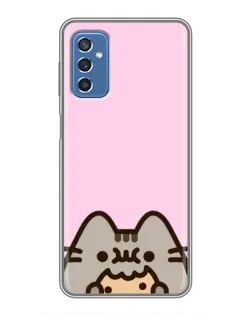 Чехол для Samsung Galaxy M52 с картинкой «Pusheen и печенье» Чехол для Samsung Galaxy M52 с картинкой «Pusheen и печенье»